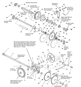 Traction Drive Group Diagram and Parts List for 1695450-LP1695450-1332PE 2008 Briggs and Stratton Snow Blower